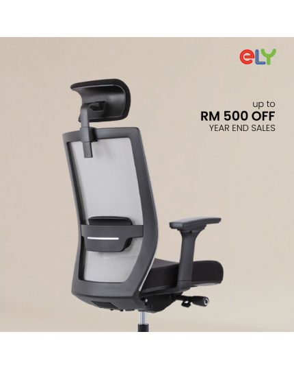 Trendy PREMIUM | Aluminium Base Office Chair | Headrest