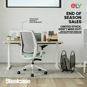 Steelcase Series 2 Office Chair |Without Headrest| Black  